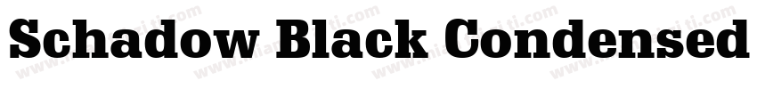 Schadow Black Condensed BT字体转换